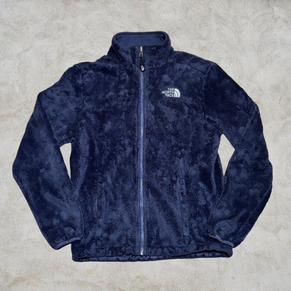 The North Face Navy Blue Women's Fuzzy Fleece Full Zip Jacket Size S